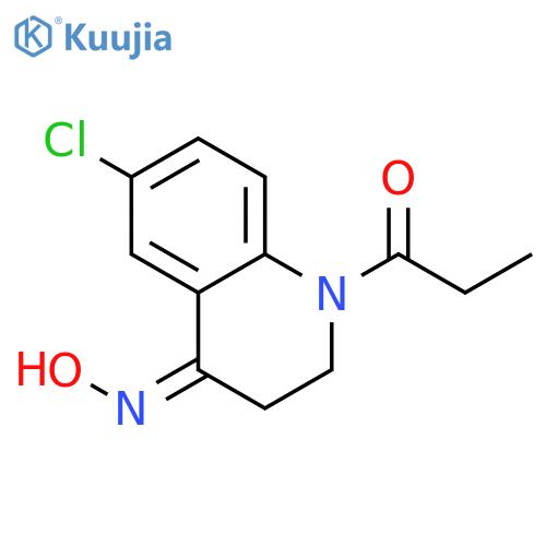 1-[(4z)-6-chloro-4-(hydroxyimino)-3,4-dihydro-1(2h)-quinolinyl]-1 -propanone structure