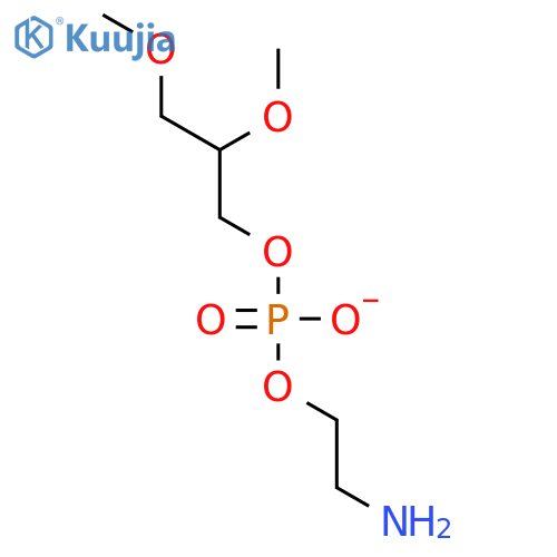 Phosphoric acid, mono(2-aminoethyl) mono(2,3-dimethoxypropyl) ester structure