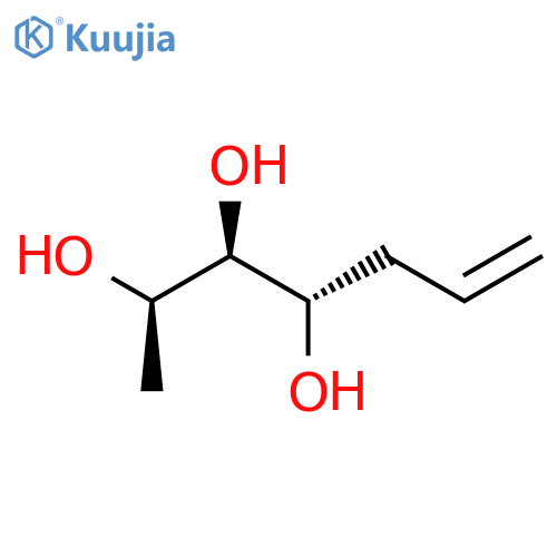 6-Heptene-2,3,4-triol, (2R,3R,4S)- structure