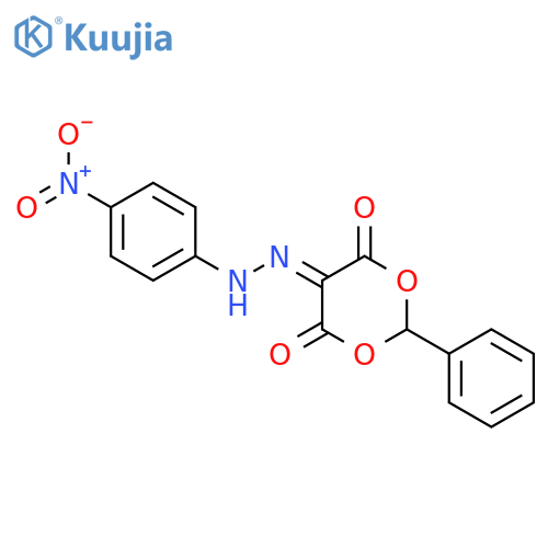 5-[(4-Nitrophenyl)hydrazinylidene]-2-phenyl-1,3-dioxane-4,6-dione structure