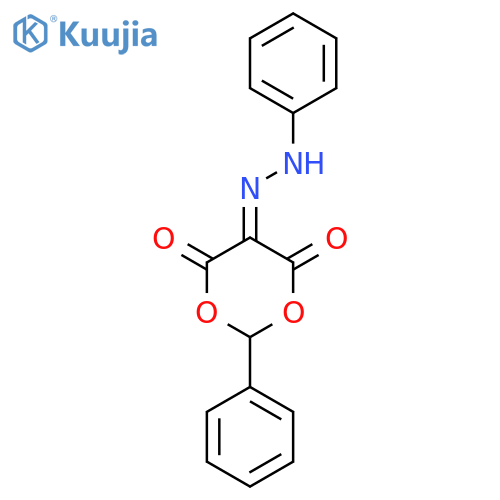 2-phenyl-5-(2-phenylhydrazinylidene)-1,3-dioxane-4,6-dione structure