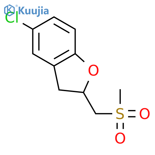 Benzofuran, 5-chloro-2,3-dihydro-2-[(methylsulfonyl)methyl]- structure
