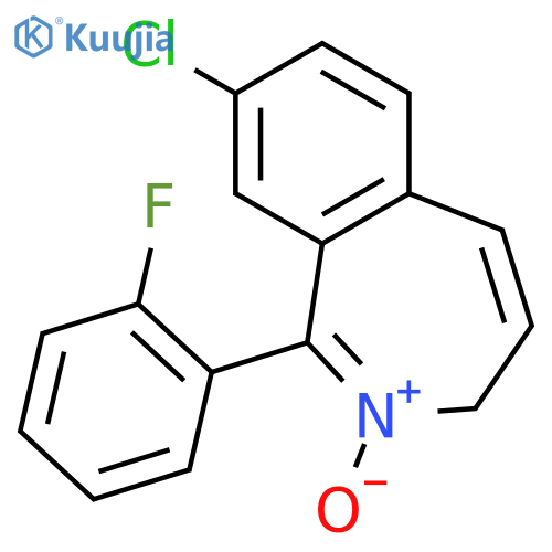 3H-2-Benzazepine, 8-chloro-1-(2-fluorophenyl)-, 2-oxide structure
