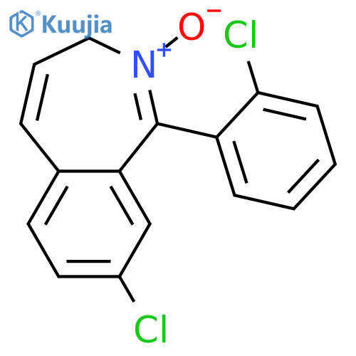 3H-2-Benzazepine, 8-chloro-1-(2-chlorophenyl)-, 2-oxide structure