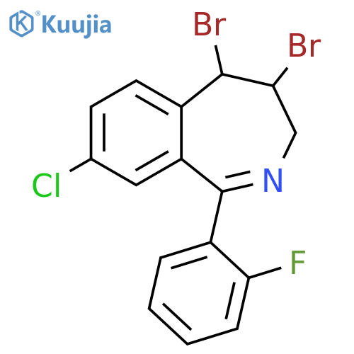 3H-2-Benzazepine,4,5-dibromo-8-chloro-1-(2-fluorophenyl)-4,5-dihydro- structure