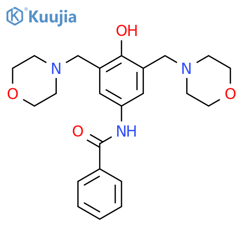 Benzamide, N-[4-hydroxy-3,5-bis(4-morpholinylmethyl)phenyl]- structure