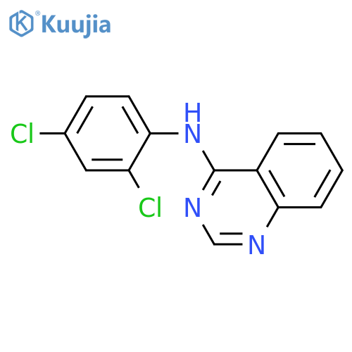 4-QUINAZOLINAMINE, N-(2,4-DICHLOROPHENYL)- structure