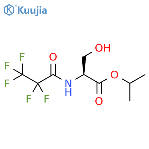 Serine, N-(2,2,3,3,3-pentafluoro-1-oxopropyl)-, 1-methylethyl ester structure