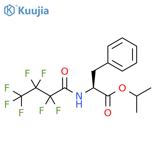 Phenylalanine, N-(2,2,3,3,4,4,4-heptafluoro-1-oxobutyl)-, 1-methylethyl ester structure