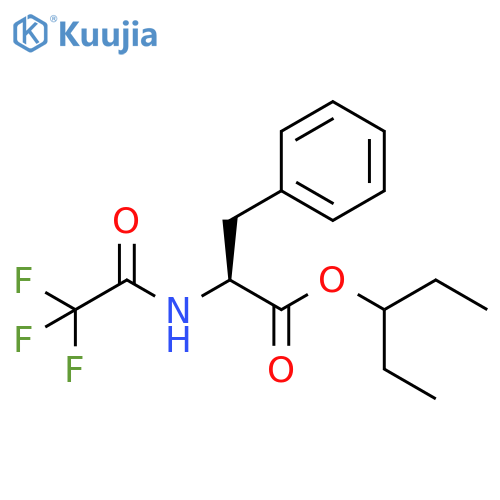 Phenylalanine, N-(trifluoroacetyl)-, 1-ethylpropyl ester structure