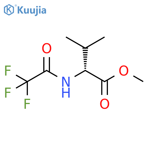 D-Valine, N-(trifluoroacetyl)-, methyl ester structure