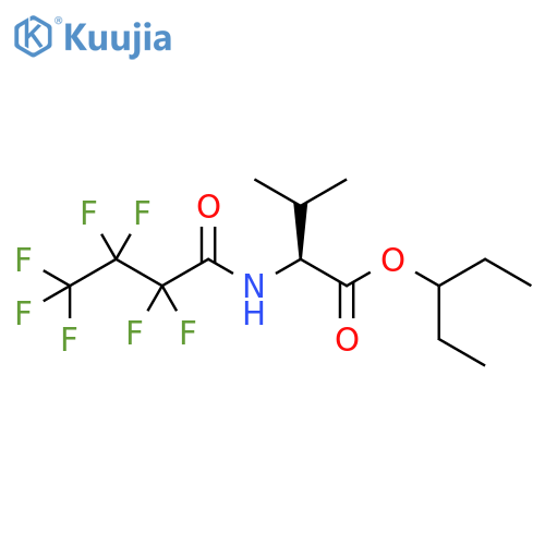 Valine, N-(2,2,3,3,4,4,4-heptafluoro-1-oxobutyl)-, 1-ethylpropyl ester structure