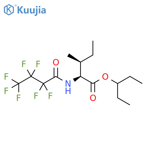 Isoleucine, N-(2,2,3,3,4,4,4-heptafluoro-1-oxobutyl)-, 1-ethylpropyl ester structure