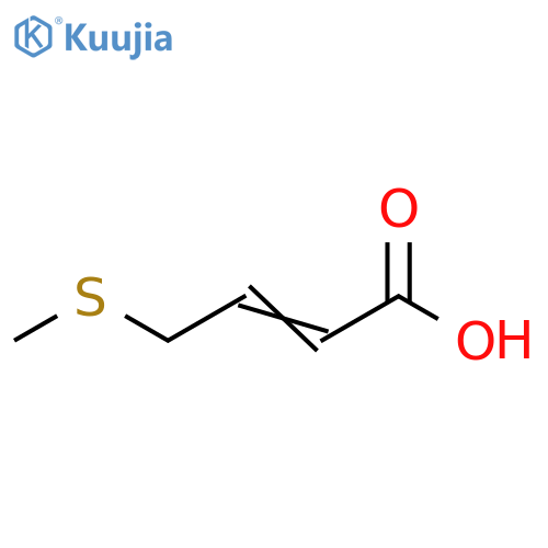 4-(methylsulfanyl)but-2-enoic acid structure