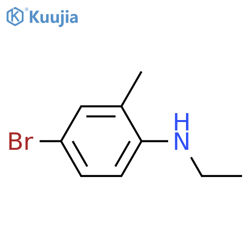 4-bromo-N-ethyl-2-methylaniline structure
