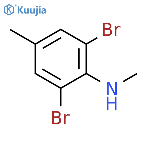 Benzenamine, 2,6-dibromo-N,4-dimethyl- structure