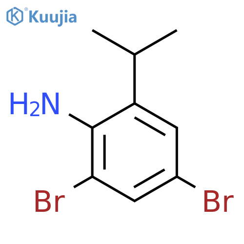 Benzenamine, 2,4-dibromo-6-(1-methylethyl)- structure