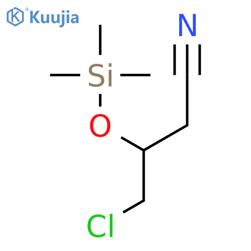 Butanenitrile, 4-chloro-3-[(trimethylsilyl)oxy]- structure