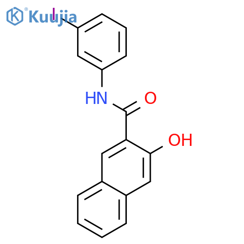 2-Naphthalenecarboxamide, 3-hydroxy-N-(3-iodophenyl)- structure