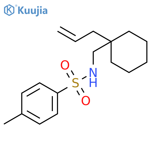 Benzenesulfonamide, 4-methyl-N-[[1-(2-propenyl)cyclohexyl]methyl]- structure
