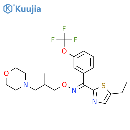 (Z)-1-(5-ethyl-1,3-thiazol-2-yl)-N-[2-methyl-3-(morpholin-4-yl)propoxy]-1-[3-(trifluoromethoxy)phenyl]methanimine structure