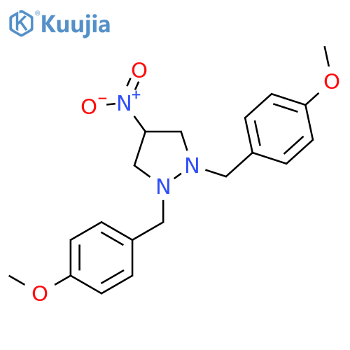 PYRAZOLIDINE, 1,2-BIS[(4-METHOXYPHENYL)METHYL]-4-NITRO- structure