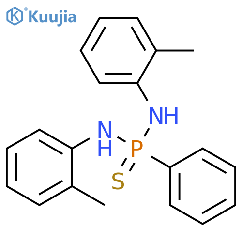 Phosphonothioic diamide, N,N'-bis(2-methylphenyl)-P-phenyl- structure