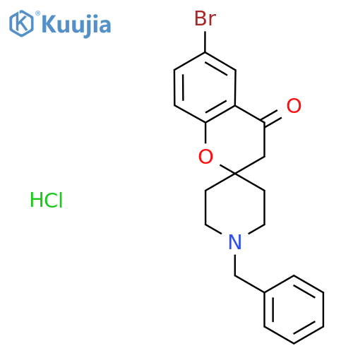 1'-Benzyl-6-bromospirochromene-2,4'-piperidin-4(3H)-one hydrochloride structure