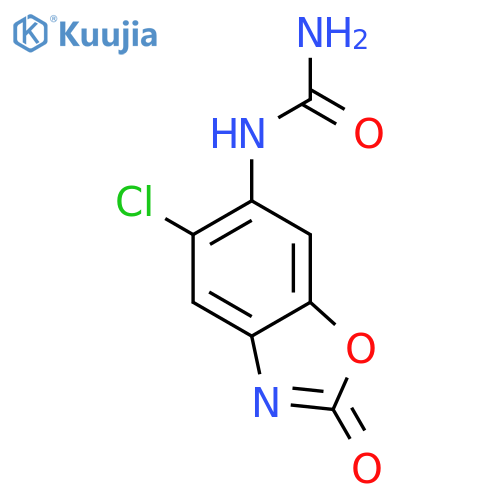 Urea, (5-chloro-2,3-dihydro-2-oxo-6-benzoxazolyl)- structure
