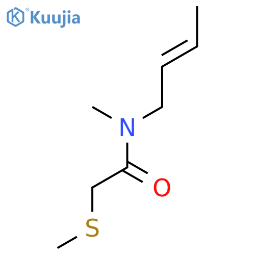Acetamide, N-2-butenyl-N-methyl-2-(methylthio)- structure