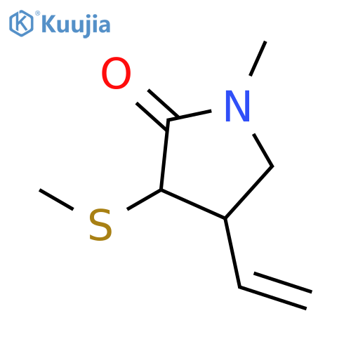 2-Pyrrolidinone, 4-ethenyl-1-methyl-3-(methylthio)- structure