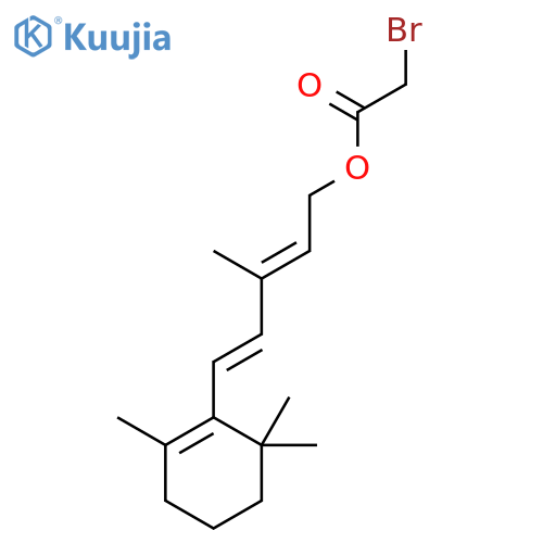 Acetic acid, bromo-,3-methyl-5-(2,6,6-trimethyl-1-cyclohexen-1-yl)-2,4-pentadienyl ester, (E,E)-(9CI) structure