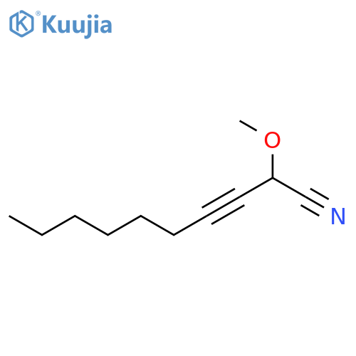 3-Decynenitrile, 2-methoxy- structure