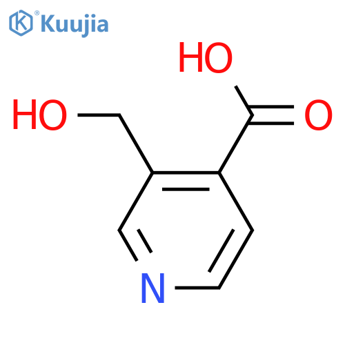 3-(hydroxymethyl)-4-Pyridinecarboxylic acid structure
