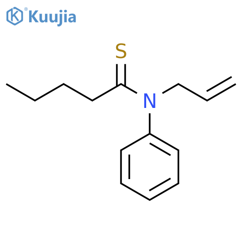 Pentanethioamide,N-phenyl-N-2-propen-1-yl- structure