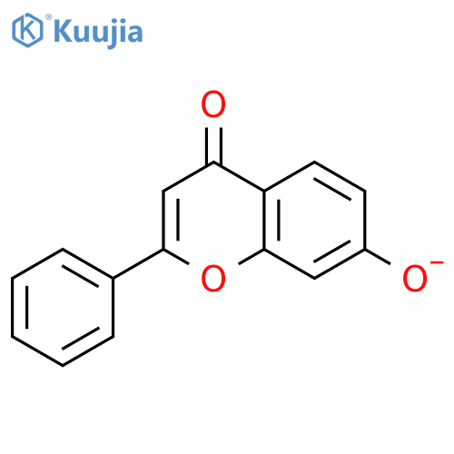 4H-1-Benzopyran-4-one,7-hydroxy-2-phenyl-, ion(1-) structure