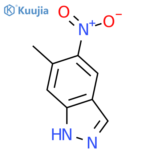 6-Methyl-5-nitro-1H-indazole structure