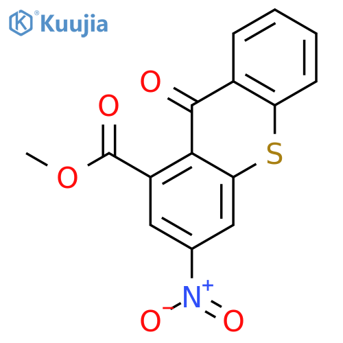 9H-Thioxanthene-1-carboxylic acid, 3-nitro-9-oxo-, methyl ester structure