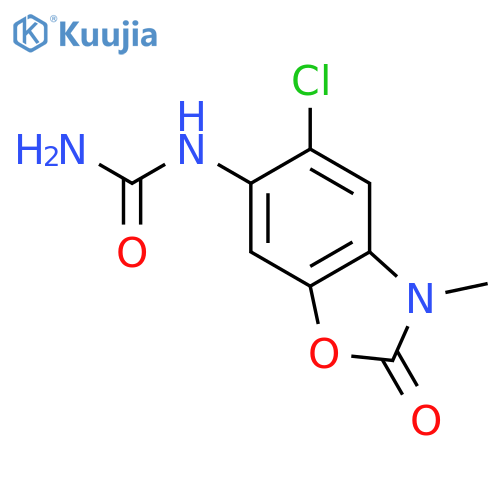 Urea, (5-chloro-2,3-dihydro-3-methyl-2-oxo-6-benzoxazolyl)- structure