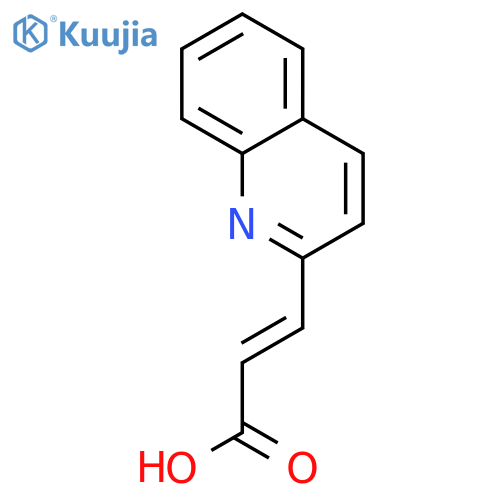 (2E)-3-(quinolin-2-yl)prop-2-enoic acid structure