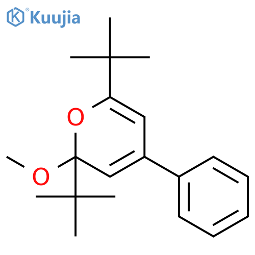 2H-Pyran, 2,6-bis(1,1-dimethylethyl)-2-methoxy-4-phenyl- structure