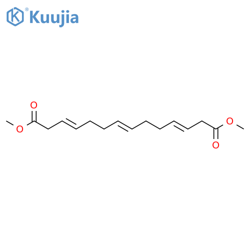 3,7,11-Tetradecatrienedioic acid, dimethyl ester structure