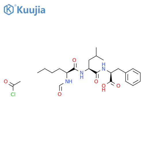 N-formylnorleucyl-leucyl-phenylalanine chloromethyl ketone structure