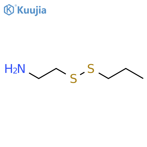 Ethanamine, 2-(propyldithio)- structure