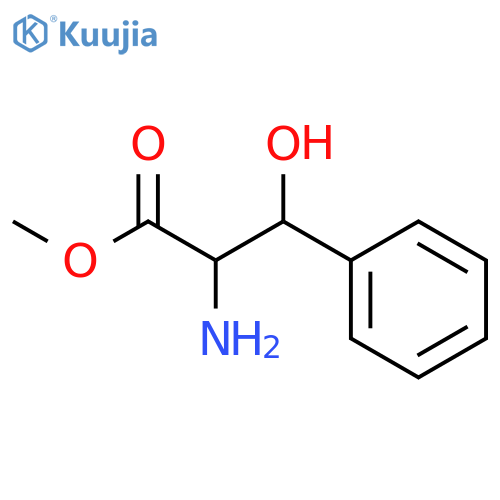 methyl 2-amino-3-hydroxy-3-phenylpropanoate structure