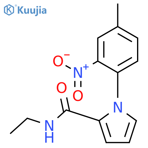 1H-PYRROLE-2-CARBOXAMIDE, N-ETHYL-1-(4-METHYL-2-NITROPHENYL)- structure