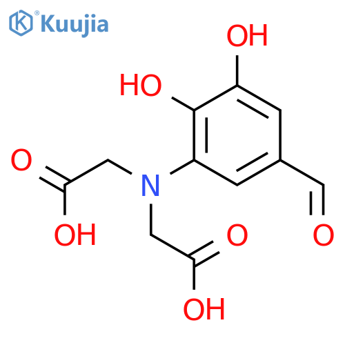 Glycine, N-(carboxymethyl)-N-(5-formyl-2,3-dihydroxyphenyl)- structure