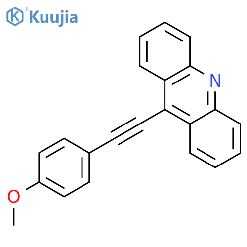 Acridine, 9-[(4-methoxyphenyl)ethynyl]- structure
