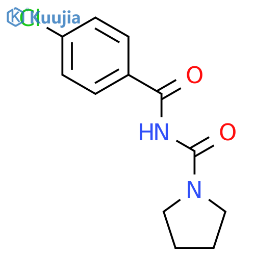1-Pyrrolidinecarboxamide, N-(4-chlorobenzoyl)- structure