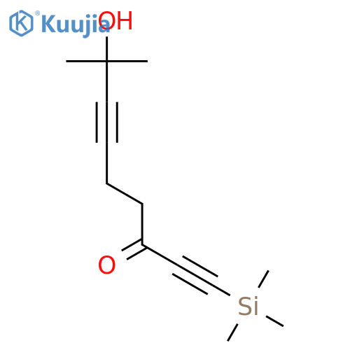 1,6-Nonadiyn-3-one, 8-hydroxy-8-methyl-1-(trimethylsilyl)- structure